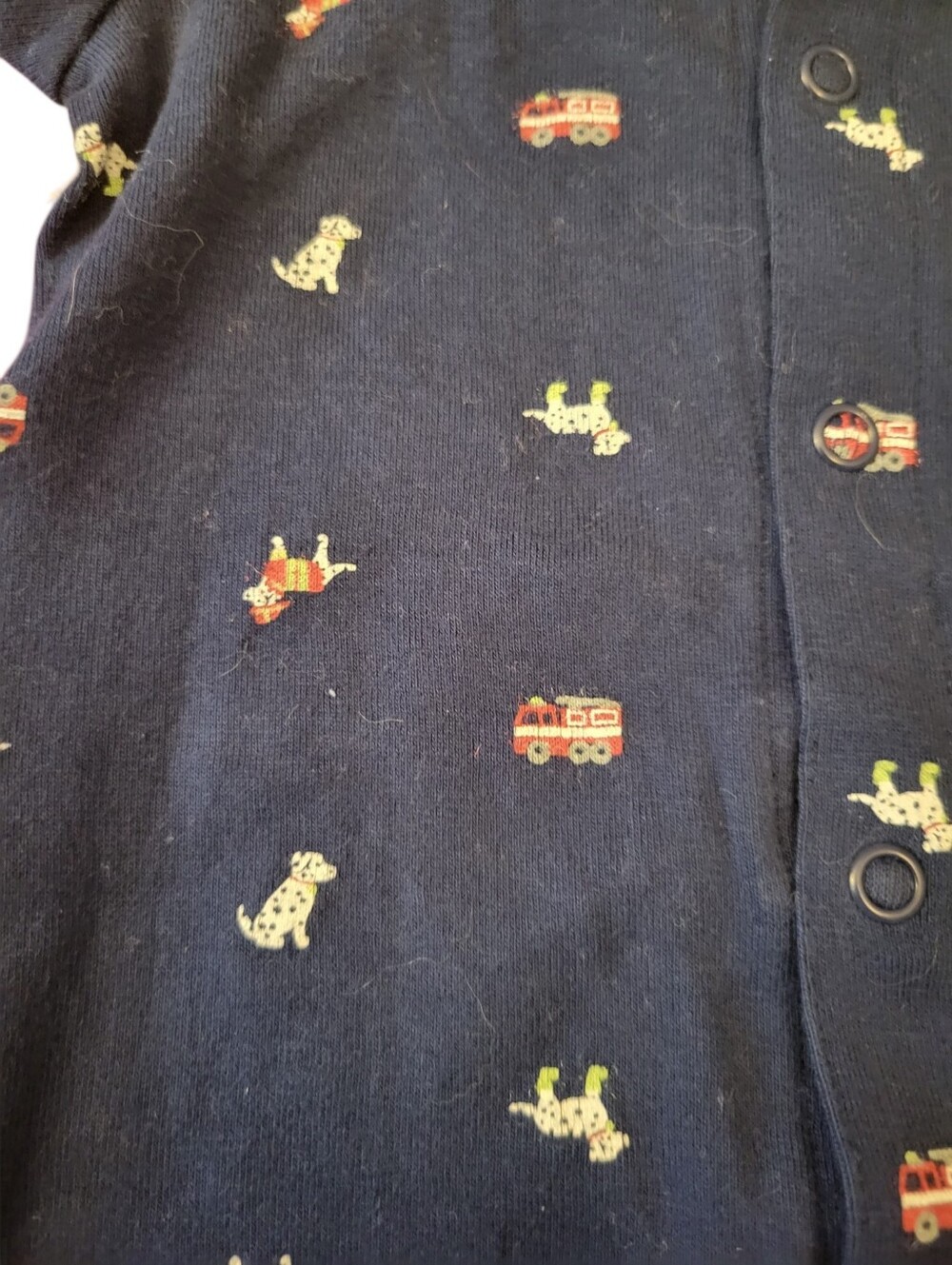 Carter's One Piece Romper Fire Dept Theme‎ Snap Front Neutral  Size 6 Mos - Picture 6 of 10